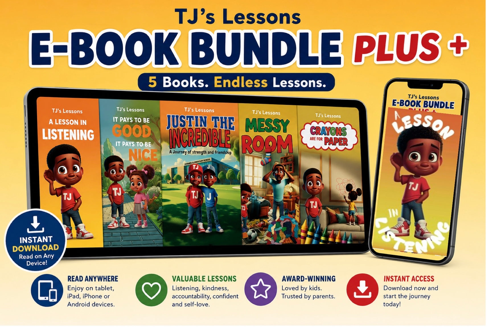 Bundle PLUS E-book (Digital Copies ONLY) – TJ’s Lessons